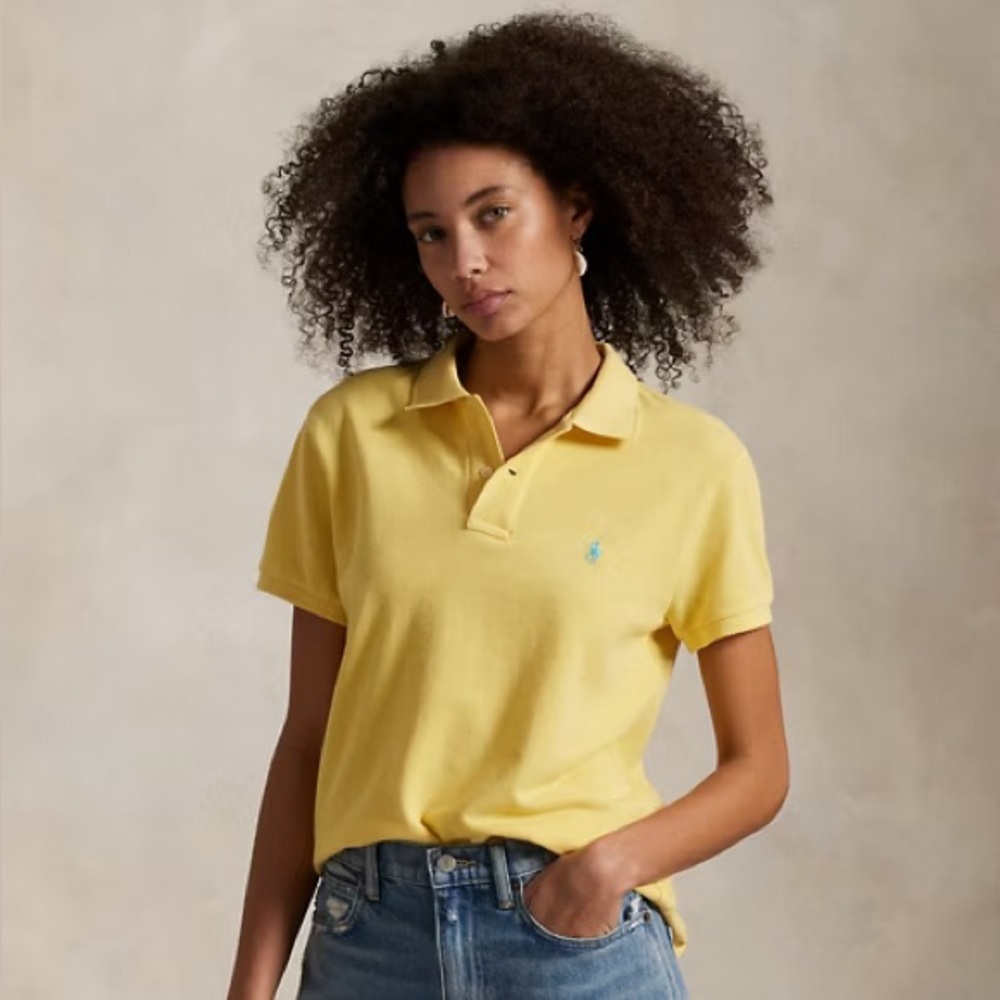 NEW Ralph Lauren Yellow Short Sleeve Polo